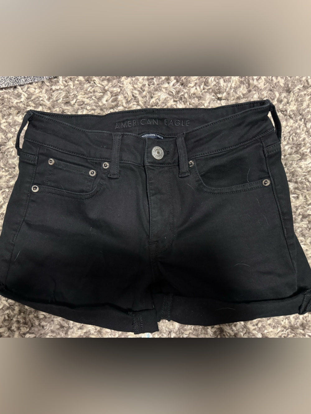 American Eagle Outfitters Black Women's Denim Shorts